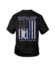 Baseball Dads Back The Blue 2 Sides Youth T-Shirt tile