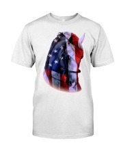 Girl Usa Flag Classic T-Shirt front