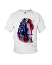 Girl Usa Flag Youth T-Shirt tile
