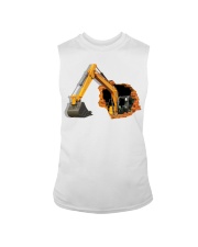 Excavator Crack Wall Sleeveless Tee tile