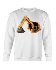 Excavator Crack Wall Crewneck Sweatshirt tile