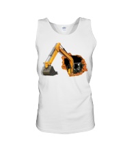 Excavator Crack Wall Unisex Tank tile