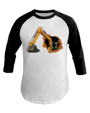Excavator Crack Wall Baseball Tee tile