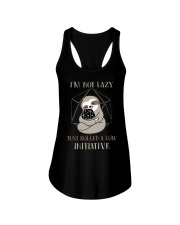 I am Not Lazy Ladies Flowy Tank tile