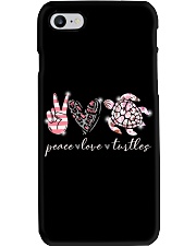 Peace Love Turtles Phone Case tile