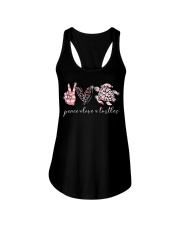 Peace Love Turtles Ladies Flowy Tank tile