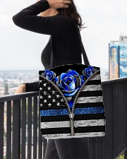 Back The Blue Roses All-over Tote aos-all-over-tote-lifestyle-front-05