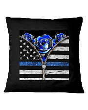 Back The Blue Roses Square Pillowcase tile