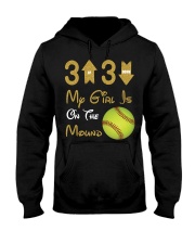 Softball - 3 Up 3 Down Hooded Sweatshirt tile