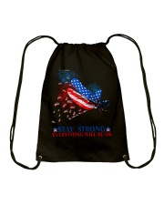 Dragonfly Independence Day Drawstring Bag tile
