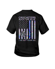Crocheters back the blue Youth T-Shirt tile