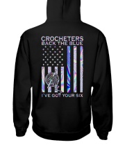 Crocheters back the blue Hooded Sweatshirt tile