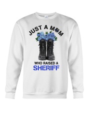 Just A Mom Who Raised Sheriff Crewneck Sweatshirt tile