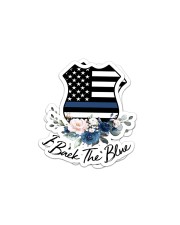 Black The Blue Sticker - 2 pack (Horizontal) front