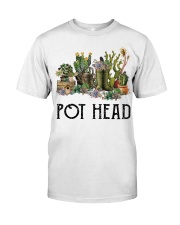 Garden Pot Head Succulent Classic T-Shirt front