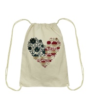 SunFL-Peace-Heart Drawstring Bag tile