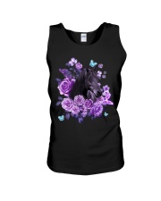 Horse Rose Butterflies Unisex Tank tile