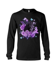 Horse Rose Butterflies Long Sleeve Tee tile