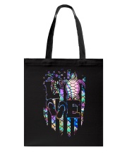 Turtle Love Flag Tote Bag tile