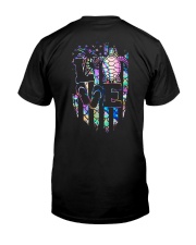 Turtle Love Flag Classic T-Shirt back