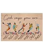 God Says You Are - Lacrosse- Horizontal Poster 17x11 Poster front