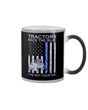 Trackers Back The Blue 2 Sides Color Changing Mug tile