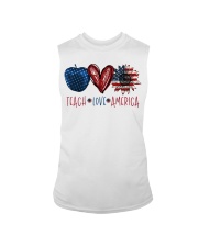Teach Love America - Apple Heart Sunflower Sleeveless Tee tile