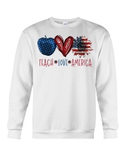 Teach Love America - Apple Heart Sunflower Crewneck Sweatshirt tile