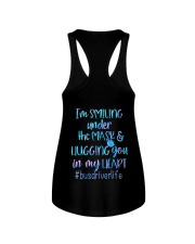 Busdriver Life Smiling Under The Mask Hug heart Ladies Flowy Tank tile