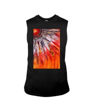 Native American Orange Feather Sleeveless Tee tile