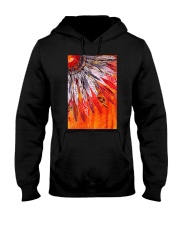 Native American Orange Feather Hooded Sweatshirt tile