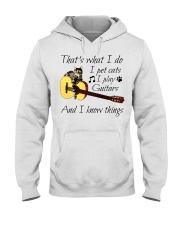 Guitar That s What I Do I Pet Cats Hooded Sweatshirt tile