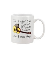 Guitar That s What I Do I Pet Cats Mug tile