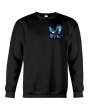 Blue Eagle And Rose 2 Sides Crewneck Sweatshirt tile