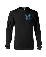 Blue Eagle And Rose 2 Sides Long Sleeve Tee tile