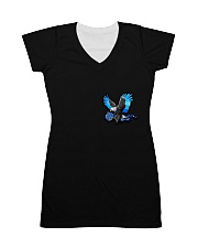 Blue Eagle And Rose 2 Sides All-Over Dress tile