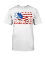 Horse American Flag Classic T-Shirt front