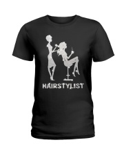 Bling Hairstylist Ladies T-Shirt tile