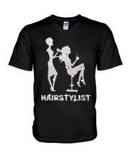 Bling Hairstylist V-Neck T-Shirt tile