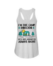 the camp director Ladies Flowy Tank tile