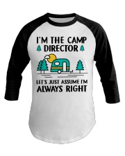 the camp director Baseball Tee tile