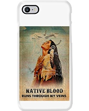 Native American Blood In Veins Phone Case tile
