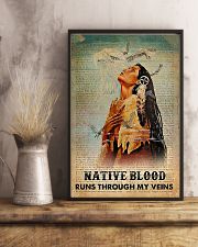 Native American Blood In Veins 11x17 Poster lifestyle-poster-3
