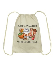 Just A Teacher Who Loves Fall Drawstring Bag tile