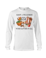 Just A Teacher Who Loves Fall Long Sleeve Tee tile