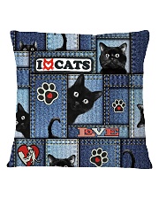Cat Jean Square Pillowcase tile
