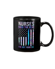 Nurses Back The Blue Mug tile