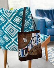 Secretaries Respect Caring Courage All-over Tote aos-all-over-tote-lifestyle-front-01