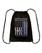 Opticians Back The Blue 2 Sides Drawstring Bag tile