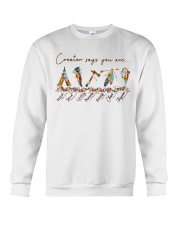 Native Creator says you are tee Crewneck Sweatshirt tile